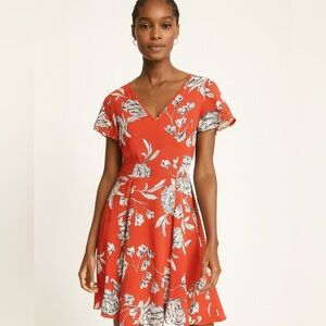 Yumi Kim orange floral silk dress